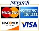 We Accept Visa, Mastercard, Discover & American Express